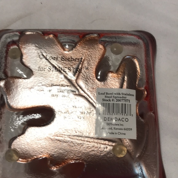 Lori Siebert Leaf Bowl And Spreader - Picture 5 of 6